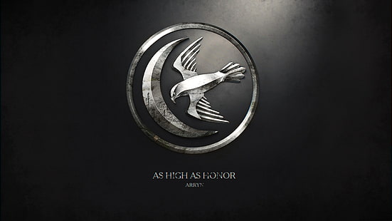 tan alto como el logotipo de honor, Game of Thrones, House Arryn, sigils, Fondo de pantalla HD HD wallpaper