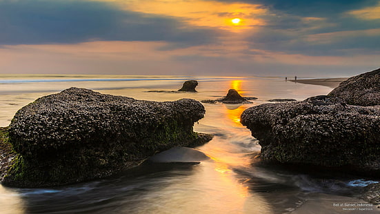 Bali ao pôr do sol, Indonésia, Ilhas, HD papel de parede HD wallpaper