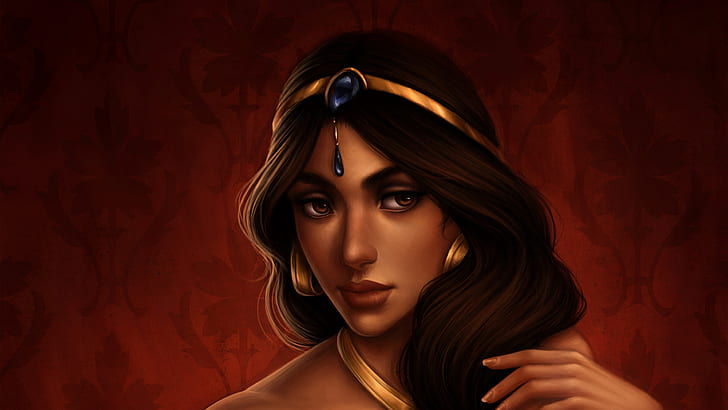 Aladdin, Princess Jasmine, HD wallpaper
