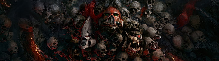 ork, Warhammer 40, 000, 000: Dawn of War III, Eldar, космически морски пехотинци, Dawn of War 3, Warhammer, HD тапет