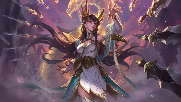 female Valkyrie character digital wallpaper, League of Legends, Irelia, HD wallpaper
