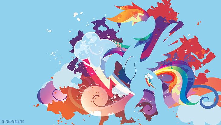 Acara TV, My Little Pony: Friendship is Magic, Rainbow Dash, Wallpaper HD