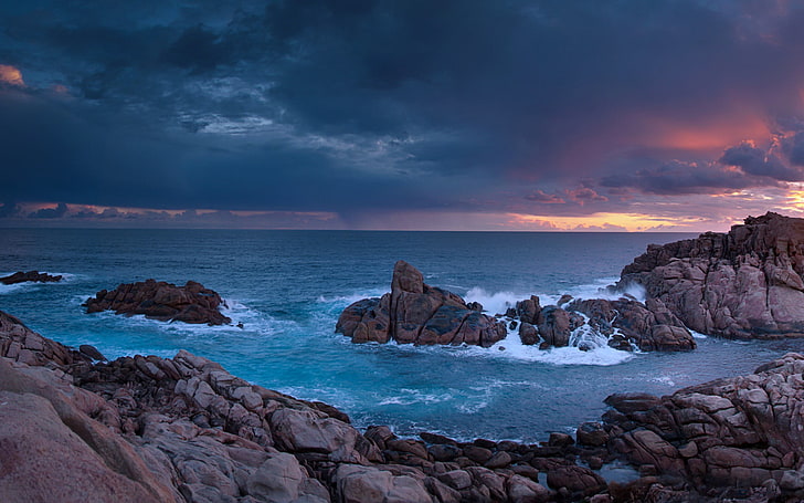 Sunset time rocks western australia-Nature scenery.., HD wallpaper