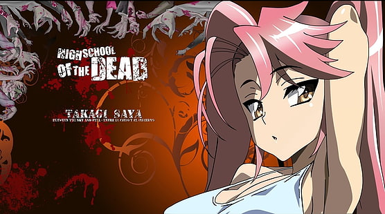 Аниме, гимназия на мъртвите, Сая Такаги, HD тапет HD wallpaper