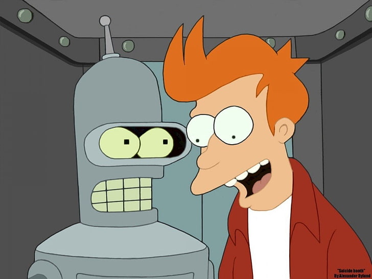 Futurama, Bender (Futurama), Fry (Futurama), HD-Hintergrundbild
