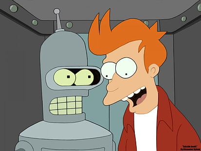 Futurama, Bender (Futurama), Fry (Futurama), Fond d'écran HD HD wallpaper