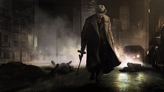 night, the city, Godfather, gangster, The godfather, mafia, HD wallpaper HD wallpaper