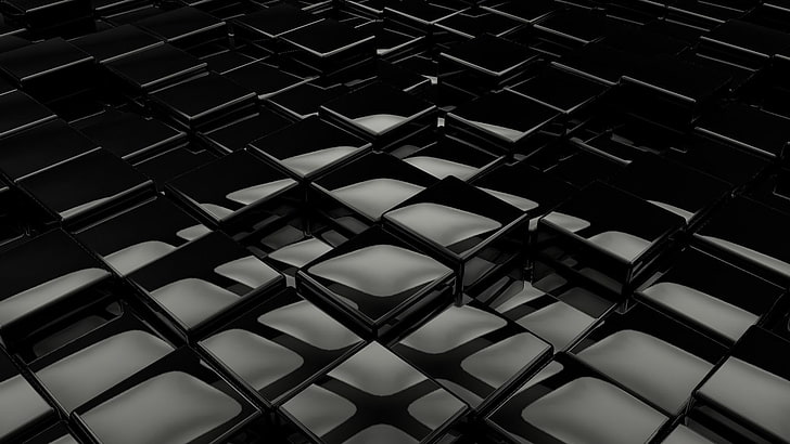 3d Black Cube Wallpaper Image Num 80