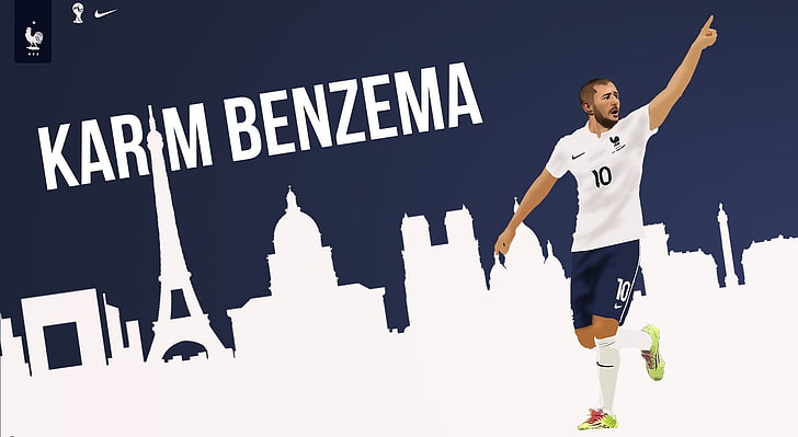 Karim Benzema France Worldcup, Karim Benzema, Olahraga, Sepak Bola, benzema, karim, karim benzema, worldcup, vektor, benzema france, Wallpaper HD