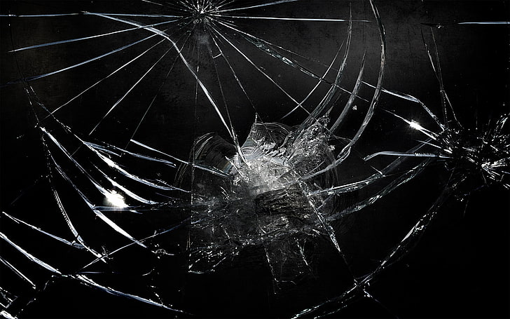 cracked glass, glass, cracked, chips, HD wallpaper