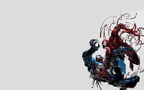 Carnage Marvel Venom HD, tecknad / komisk, underverk, gift, blodbad, HD tapet HD wallpaper