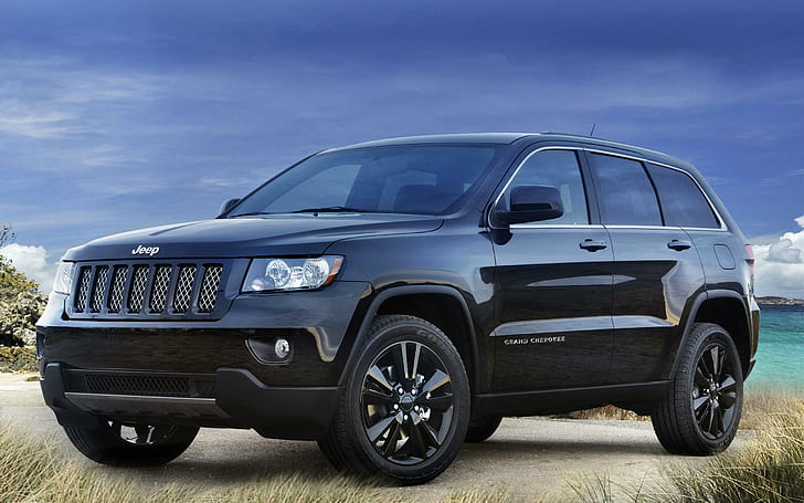 Jeep Grand Cherokee, jeep noir, cherokee noir, voitures, 2560x1600, jeep, jeep grand cherokee, chrysler, Fond d'écran HD