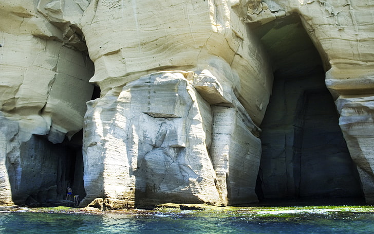 amalfi, grottes, côte, Fond d'écran HD