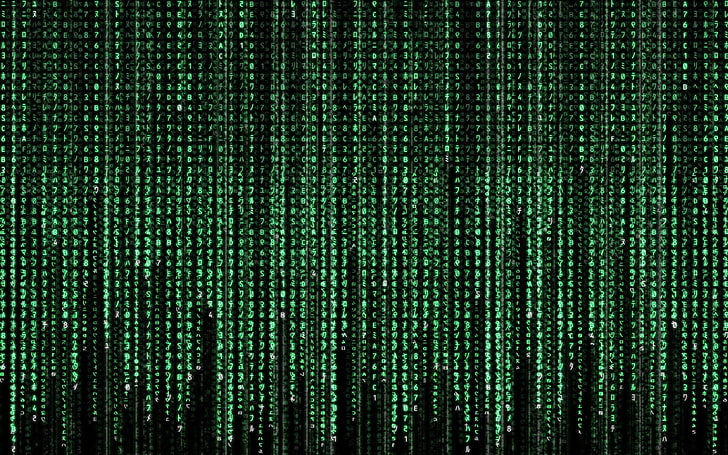 matrycowy kod binarny, Matrix, zielony, filmy, kod, Tapety HD