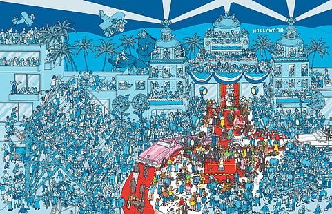 Spiel, Wo ist Waldo ?, Cartoon, Waldo, HD-Hintergrundbild HD wallpaper