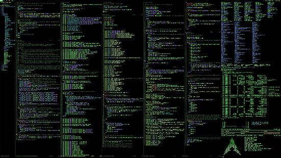 archlinux, команди, компютър, linux, програмиране, система, терминал, HD тапет HD wallpaper