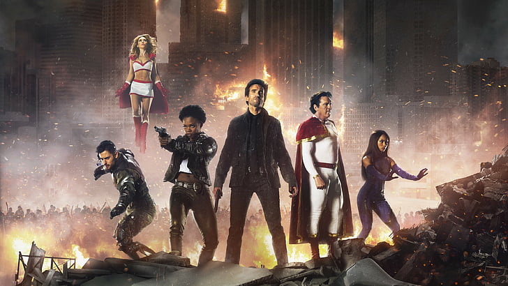 Gruppe von Menschen Superhelden-Film, Powers, Staffel 2, BEST TV SERIES, PlayStation, HD-Hintergrundbild