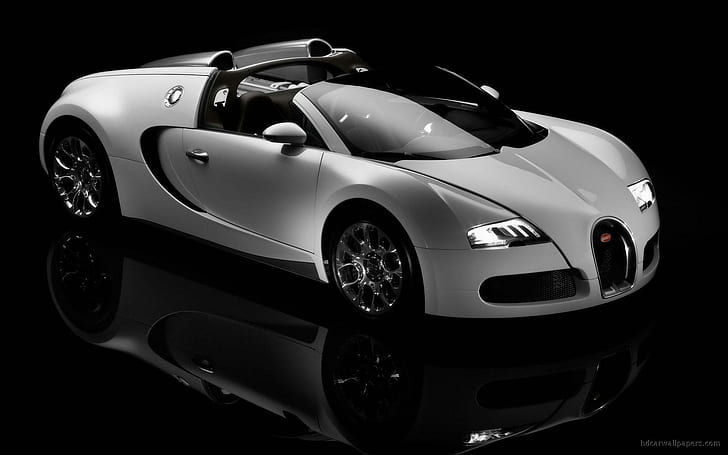 Bugatti Veyron 9, srebrny bugatti veyron, bugatti, veyron, Tapety HD