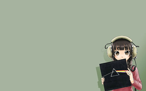 Anime, Anime Girls, Die dunkle Seite des Mondes, Pink Floyd, HD-Hintergrundbild HD wallpaper