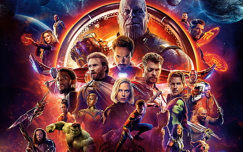 Мстители: бесконечная война, все герои, фильмы, HD обои HD wallpaper