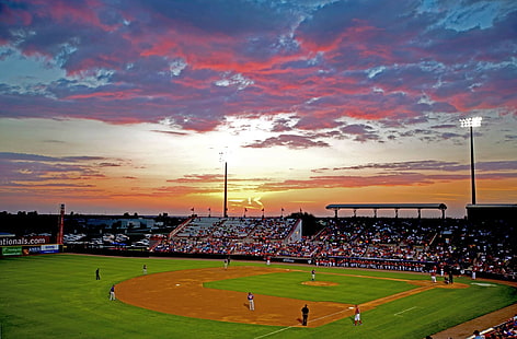 Baseball, Wolken, Major League Baseball, Stadion, HD-Hintergrundbild HD wallpaper