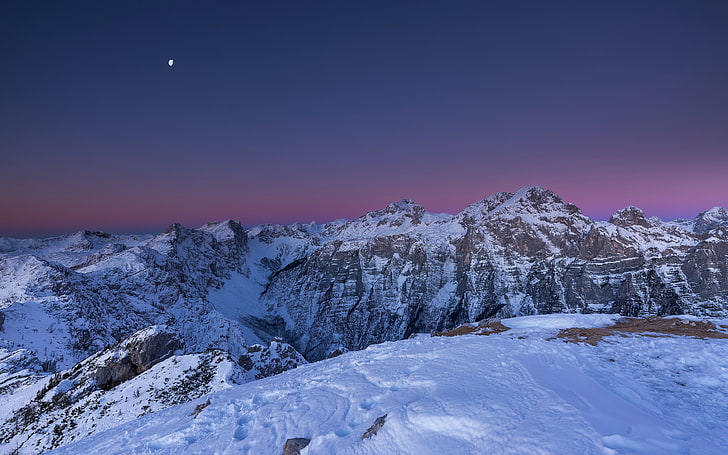 Alps mountain peak frozen glacier iMac Retina 4K U.., HD wallpaper