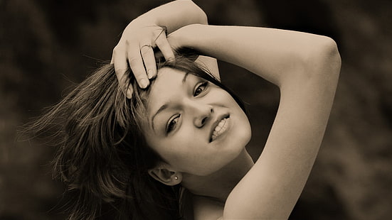 Sofia Goncharov, model, wanita, wajah, Wallpaper HD HD wallpaper