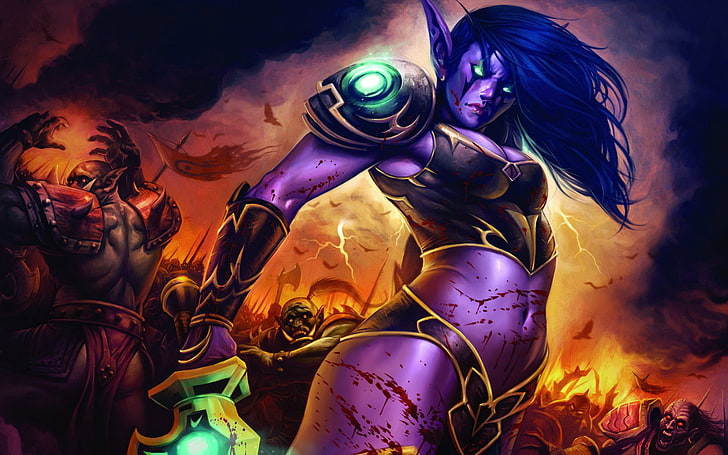 World of Warcraft Lady, Lady, World, Warcraft, HD wallpaper