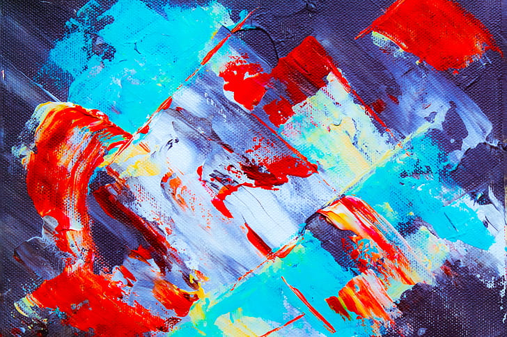 canvas, paint, acrylic, stains, chaos, abstract, HD wallpaper