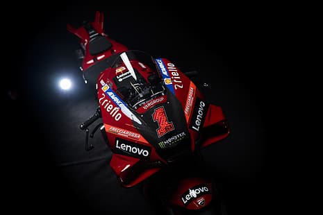 Moto GP, Ducati Desmosedici GP23, Франческо Баньяйя, мотоцикл, HD обои HD wallpaper