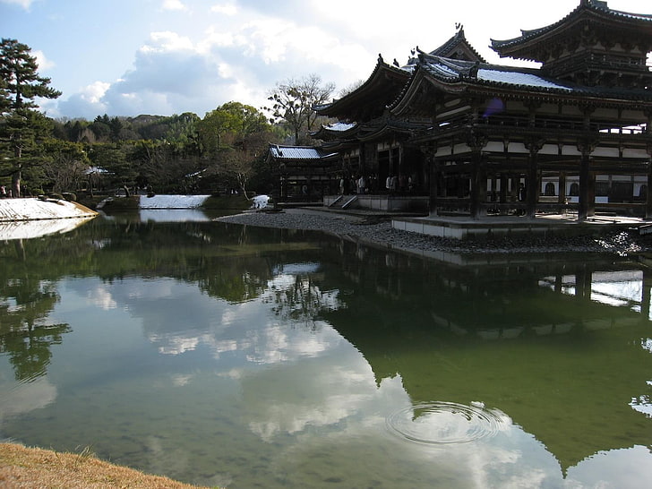Japonia, architektura azjatycka, świątynia, buddyzm, budownictwo, Tapety HD