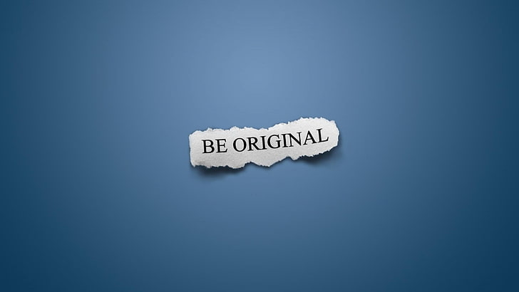 be original text overlay, minimalism, simple background, blue background, typography, HD wallpaper