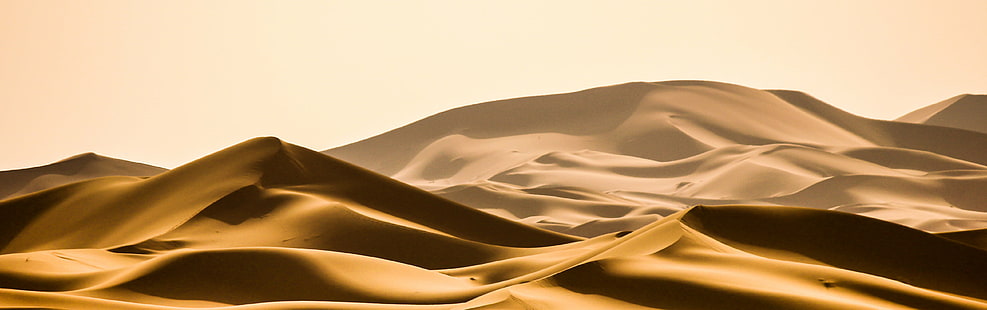 кафява и бяла пустиня, времена, кафява, бяла пустиня, пустиня Сахара, Мароко, пясък, злато, топлина, пътуване, фонове, вълнисти, модел на вълната, HD тапет HD wallpaper