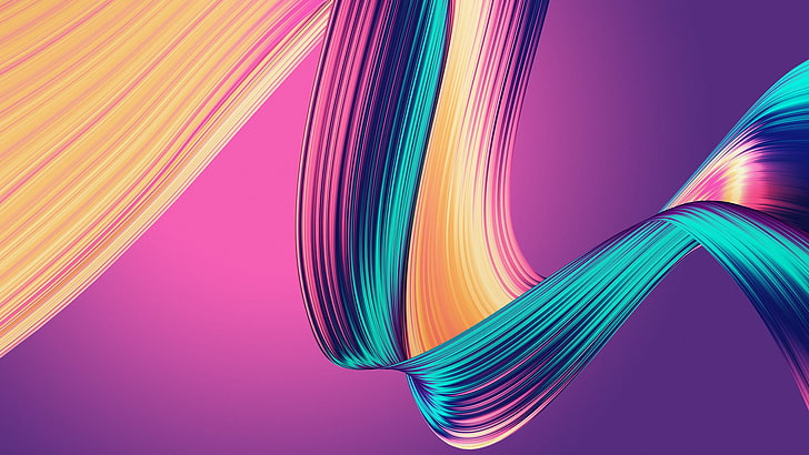 Neon Curves Honor Play Stock, honor, Play, Curves, Stock, Neon, HD wallpaper
