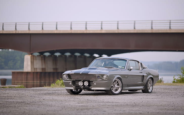 1967 Shelby GT 500, coupé grigio, auto, 1920x1200, ford, ford mustang, shelby, shelby mustang, gt 500, Sfondo HD