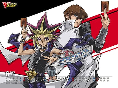 Yu-Gi-Oh, Seto Kaiba, Yami Yugi, Anime-Jungs, HD-Hintergrundbild HD wallpaper