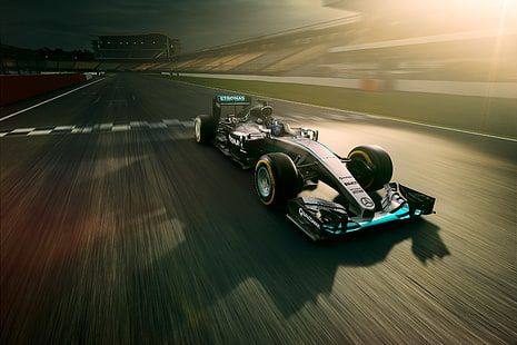 Mercedes AMG Petronas, F1 Car, Formula 1, Racing car, 4K, HD wallpaper HD wallpaper