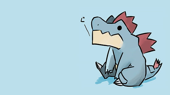 Pokemon Feraligatr Blue HD, иллюстрация динозавра чирка, мультфильм / комикс, синий, покемон, feraligatr, HD обои HD wallpaper