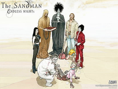 Sandman HD, as noites intermináveis ​​de sandman, quadrinhos, sandman, HD papel de parede HD wallpaper