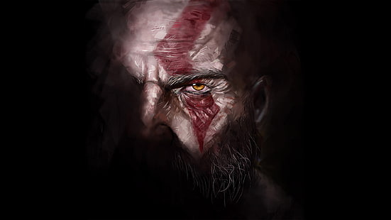 kratos, dewa perang 4, game, hd, karya seni, artis, seni digital, artstation, Wallpaper HD HD wallpaper