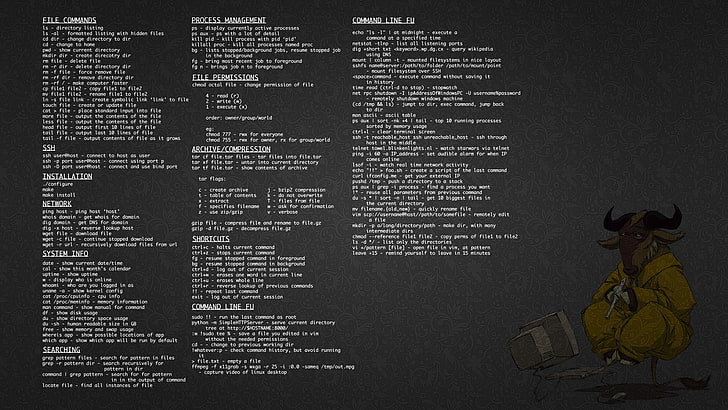 тапет с бял текст, GNU, Linux, тъмно, HD тапет