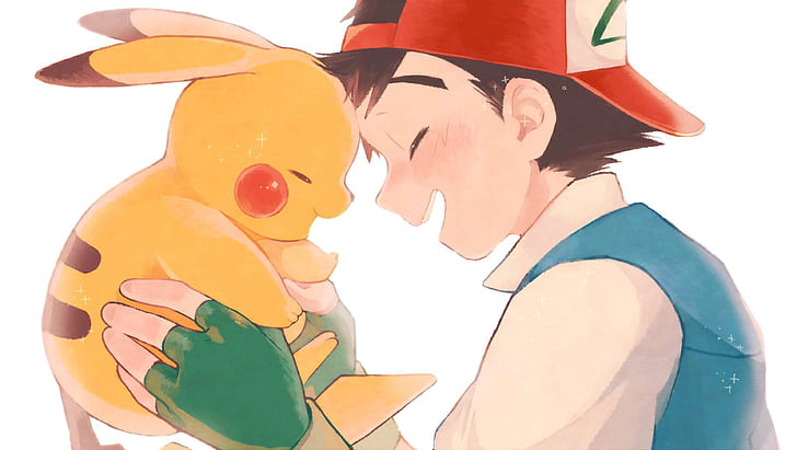 Pokémon, Ash Ketchum, Pikachu, HD wallpaper