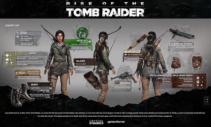 Wallpaper Rise of the Tomb Raider, Tomb Raider, video game, Lara Croft, seni digital, Wallpaper HD