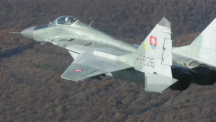Mig-29 Fulcrum Slovakia (5), slovakia, fulcrum, aircraft planes, HD wallpaper