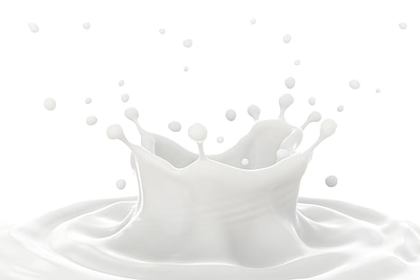 Еда, Молоко, Всплеск, HD обои HD wallpaper