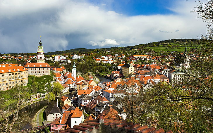 Чешский Крумлов, туристический пейзаж HD Wallpaper 16, HD обои
