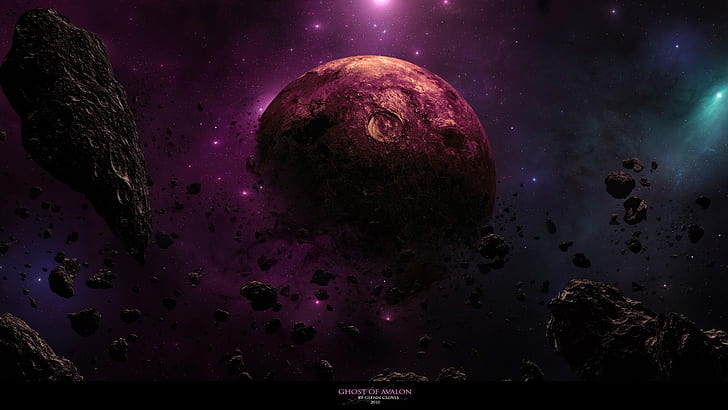 outer space galaxies planets rocks cosmos nebulae deviantart dust asteroid cosmic dust 1920x1080 Space Galaxies HD Art , Galaxies, outer space, HD wallpaper