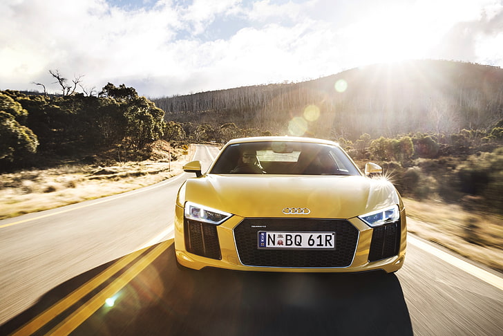 Yellow Audi R8 HD wallpapers free download | Wallpaperbetter