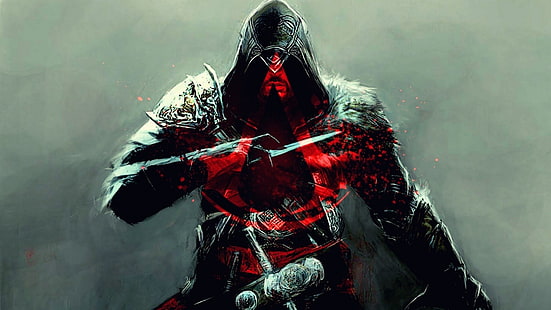 ภาพประกอบ Assassin's Creed, Assassin's Creed: Revelations, Ezio Auditore da Firenze, วิดีโอเกม, Assassin's Creed, วอลล์เปเปอร์ HD HD wallpaper