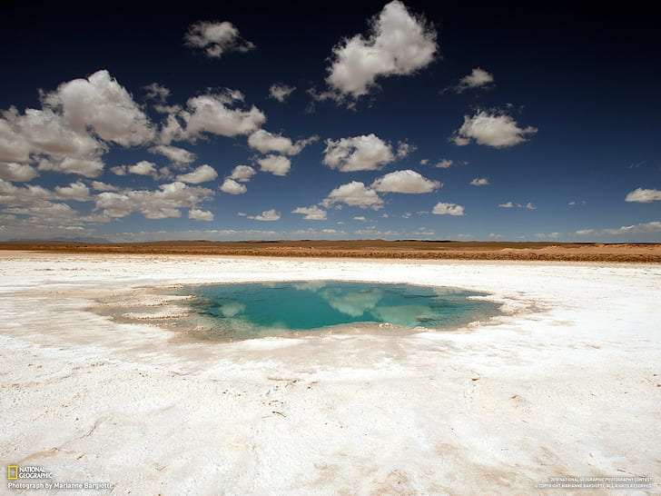 Salz, Wasser, Landschaft, Wüste, Himmel, Argentinien, HD-Hintergrundbild